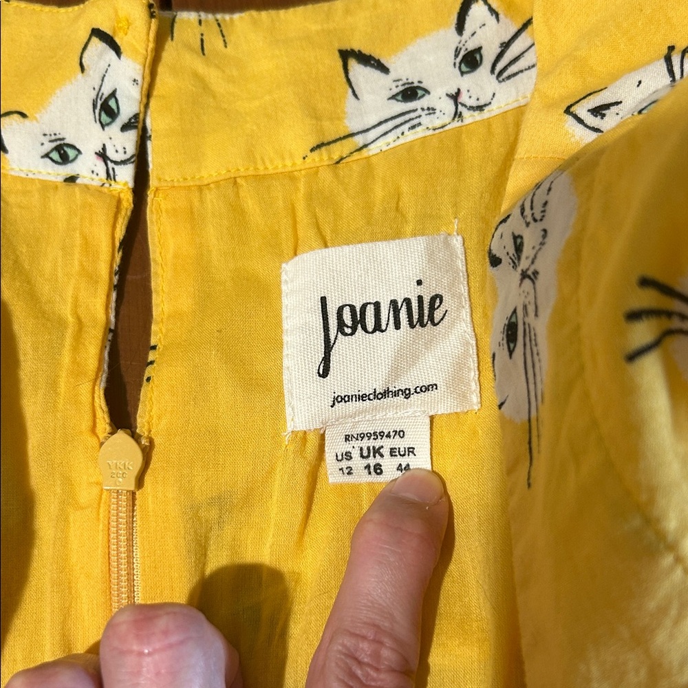 Joanie Cat Print Dress - Picture 2 of 4
